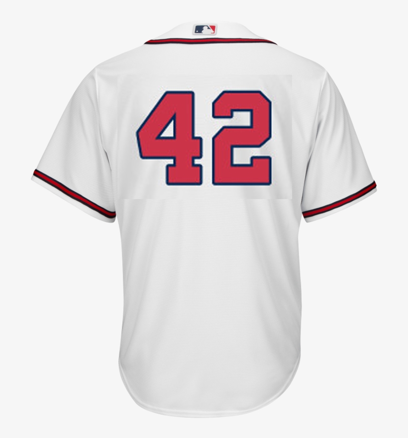 Jackie Robinson Day 42 Jersey - Atlanta Braves Freddie Freeman White Home 2017 Men's, transparent png #2661951