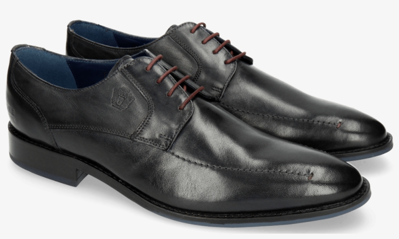 Derby Shoes Victor 1 Rio Navy Red Laces - Leather, transparent png #2662364