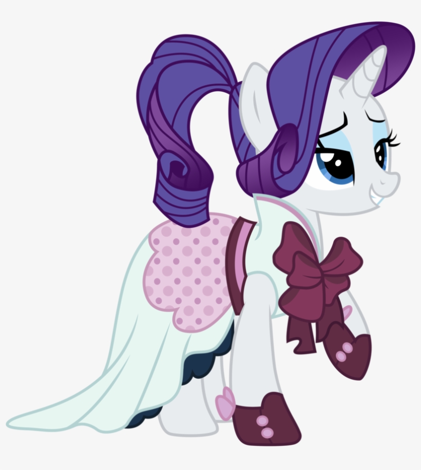 Clip Art Freeuse Stock Cannon Vector Rarity - My Little Pony Rarity Dress, transparent png #2663575