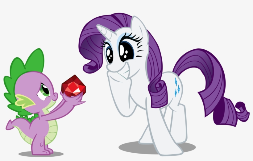 My Little Pony Friendship Is Magic Rarity And Spike - My Little Pony Rarity Love, transparent png #2663703