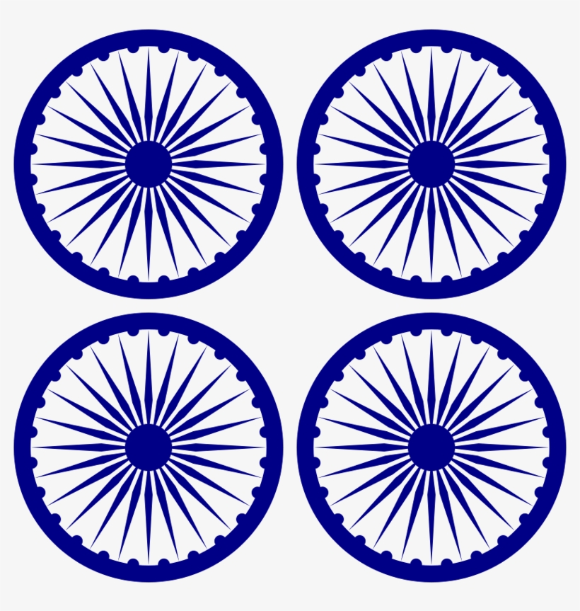 Indian Flag Chakra To Draw - Free Transparent PNG Download - PNGkey
