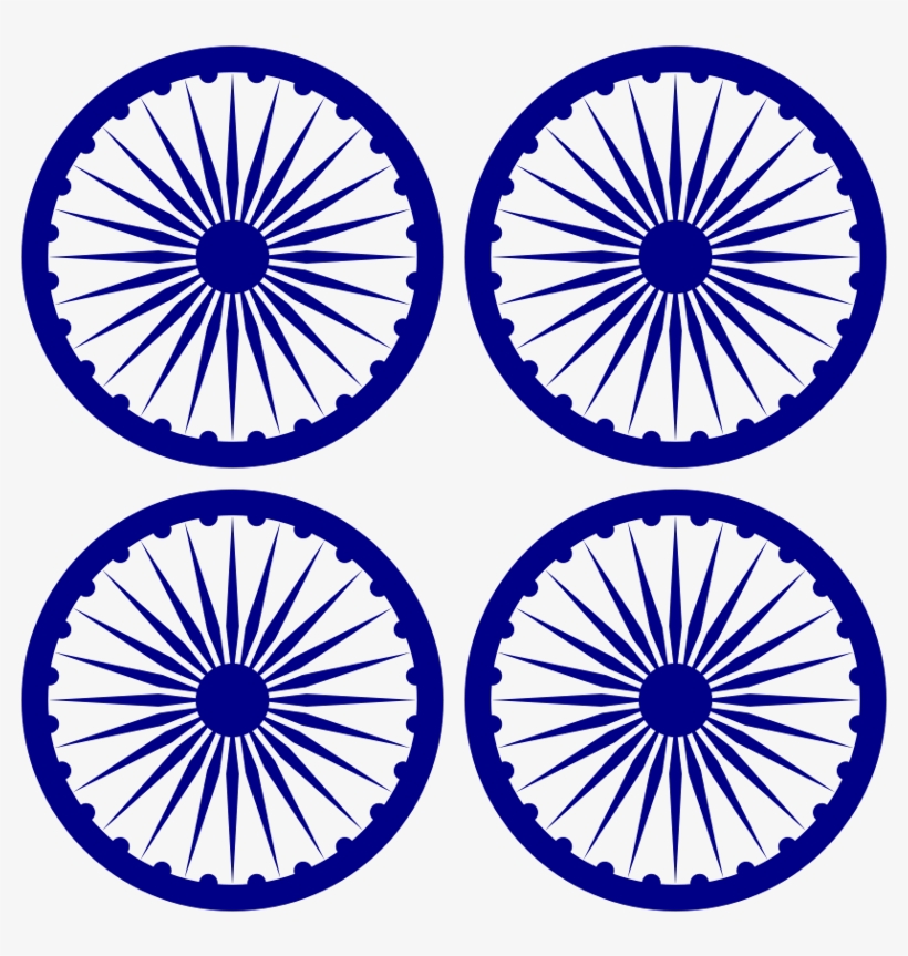 Indian Flag Chakra To Draw, transparent png #2664961