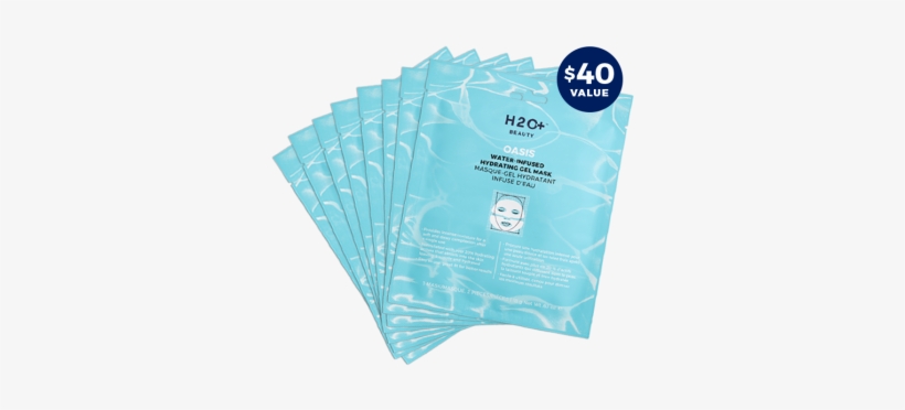 Oasis Hydrating Gel Mask 8 Pack - H2o Plus Oasis Water-infused Hydrating Gel Mask, transparent png #2665122