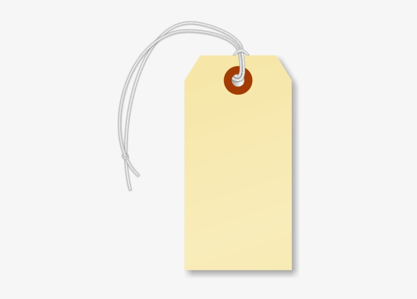 Blank Manila Cardstock Tag With Elastic - 250 Manila Hang Tags, #2 (31⁄4" X 1-5/8") - 13-point, transparent png #2665451