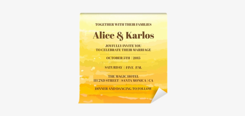 Wedding Vintage Invitation Card - Wedding Invitation, transparent png #2665456