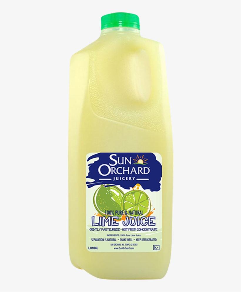 100% Lime Juice 64oz - Lime, transparent png #2665971