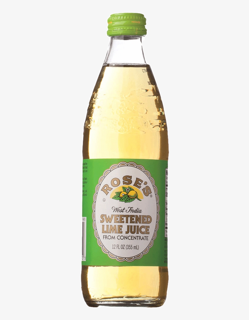 Roses Lime Juice - Rose's Sweetened Lime Juice, 1 L Bottle, transparent png #2666002