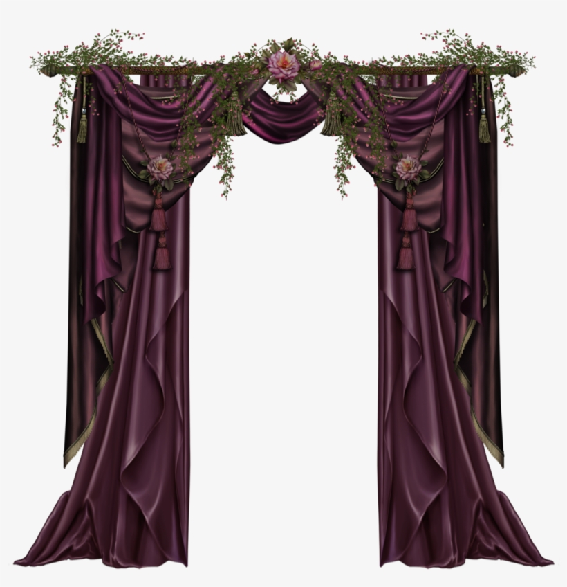 Purple Curtains - Gothic Curtains, transparent png #2666009