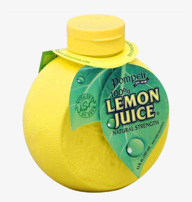 Pompeii Lemon Juice - Pompeii 100% Lemon Juice, 13 Oz (pack, transparent png #2666080