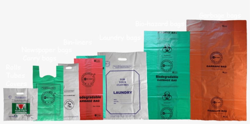 13×16″ Biodegradable Plastic Carry Bags - Biodegradable Plastic Bags Manufacturer In Mumbai, transparent png #2666311