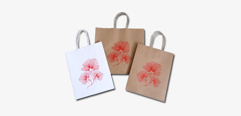 Pohutukawa Paper Bags - Nz Gift Bags, transparent png #2666437