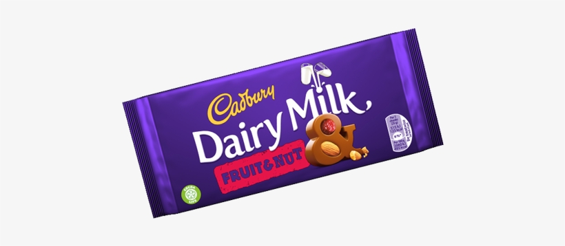 Cadbury Dairy Milk Fruit & Nut - Chocolate Cadbury Dairy Milk, transparent png #2666609