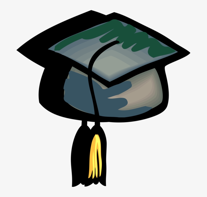 Vector Illustration Of High School, College And University - Creche Graduation, transparent png #2666864