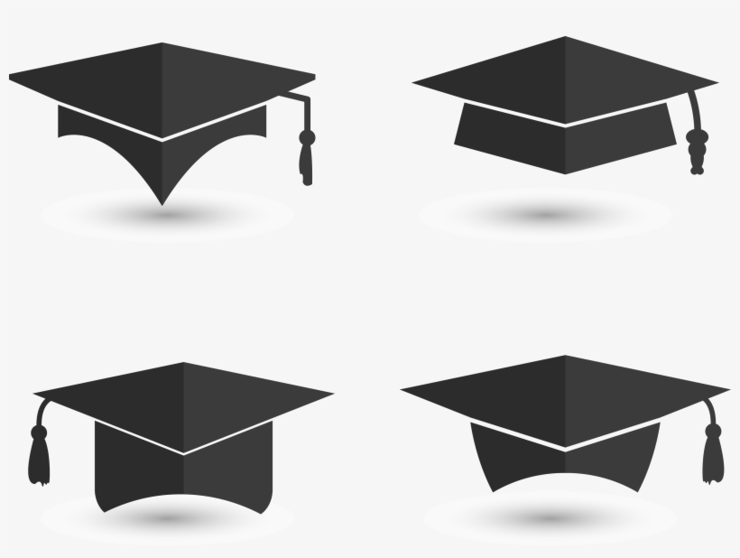 Ceremony Square Academic Euclidean Background Transprent - Transparent Vector Graduation Cap, transparent png #2666957