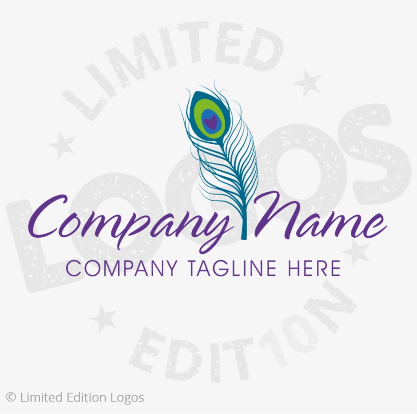 Peacock Feather Logo - Feather, transparent png #2667138