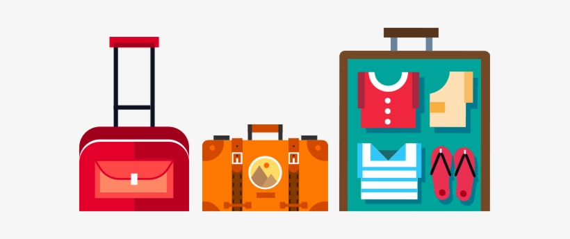 Bag Options - Travel Luggage Illustration Png, transparent png #2667319