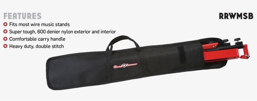 Wire Music Stand Carry Bag Road Runner Rrwmsb - Bag, transparent png #2667320