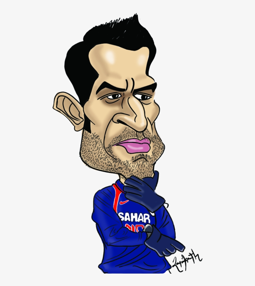 Dhoni Paints New Season In Exciting Colours - Cartoon Images Of Dhoni, transparent png #2667340