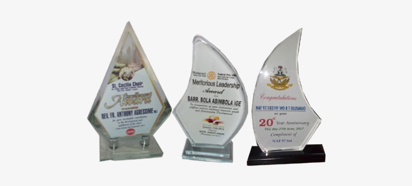 We Cut Acrylic Awards To Any Shape Of Your Choice In - Acrylic Plaque Design, transparent png #2668409
