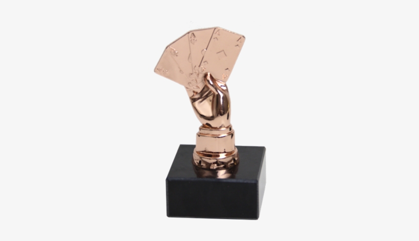 Picture Of Award Poker Trophy 4 Aces Bronze - Poker, transparent png #2668657