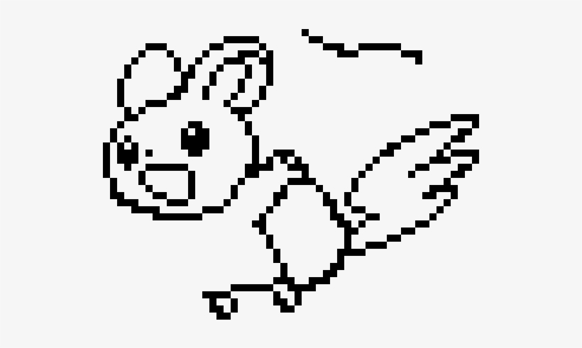 Emolga - Line Art, transparent png #2668988