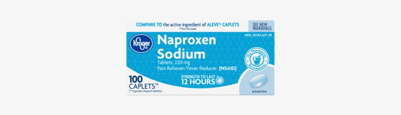 Kroger® Naproxen Sodium Caplets 220mg - 100 Ct Kroger Naproxen Sodium, transparent png #2669315