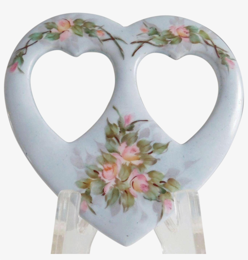 France Limoges Porcelain Heart Picture Frame - Limoges, transparent png #2670084