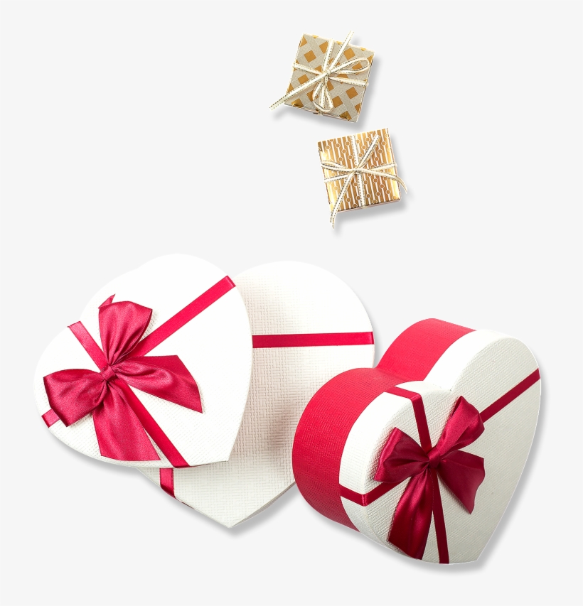 Simple Gorgeous Heart Shaped Gift Box Decoration Vector - Gift, transparent png #2670410