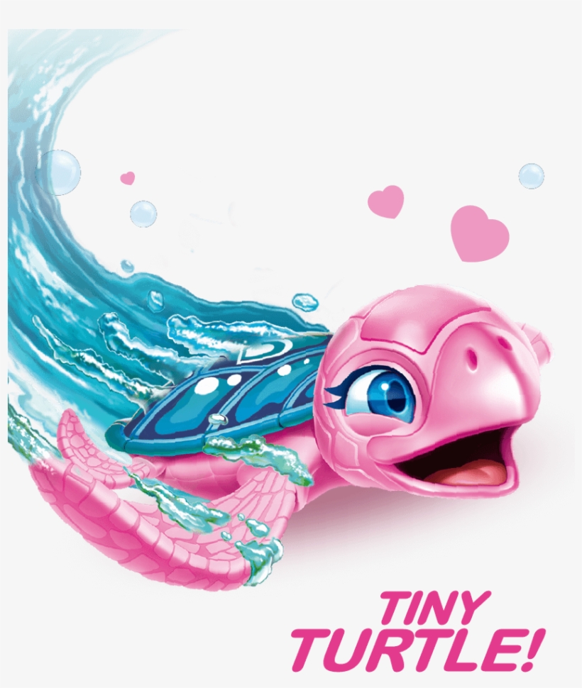1/4 Cuteseas Pets - Robo Alive Cute-seas Pink Turtle By Zuru, transparent png #2670515