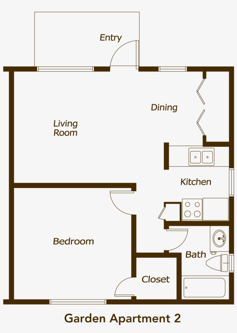 Floor Plan - Apartment Plan Png, transparent png #2670517