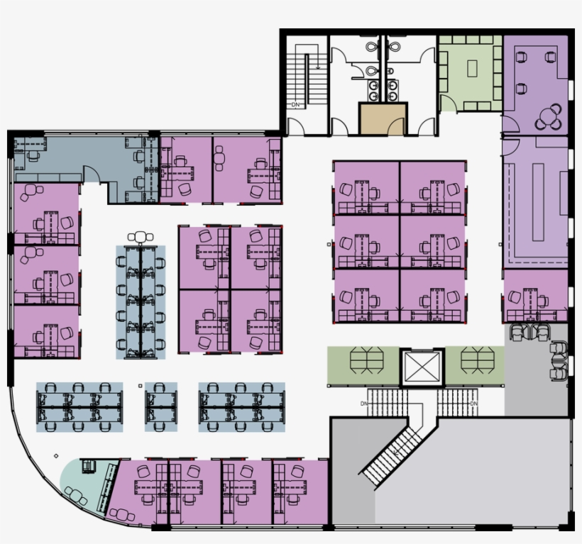 And The Watercolor Wall Covering Also Helping Motivate - Floor Plan, transparent png #2670564