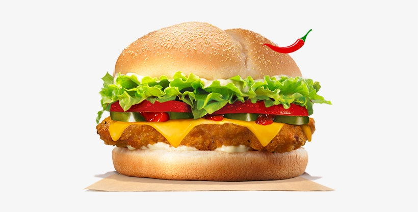 Spicy Chicken Deluxe - Spicy Chicken Deluxe Burger King, transparent png #2670567
