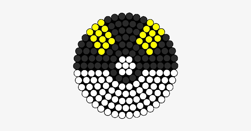 Ultra Ball Perler Bead Pattern / Bead Sprite - Hama Beads Pokemon Ball, transparent png #2670589