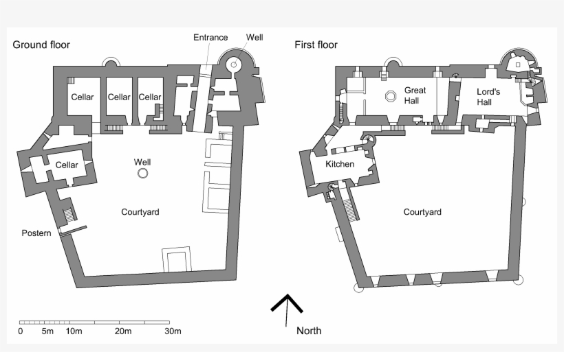 Doune Castle Plan - Doune Castle Floor Plan, transparent png #2670626