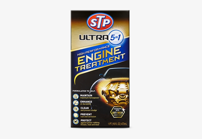 Stp Ultra 5 In 1 High Performance Engine Treatment, transparent png #2670653