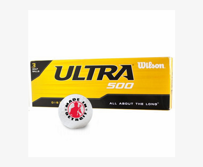 Golf Ball Sleeve - Wilson Ultra 500 Distance Photo Golf Balls, White, transparent png #2671027