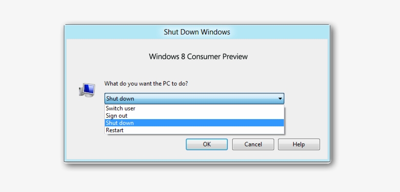 Start8 Shutdown Menu - Windows 7 Restart, transparent png #2671053