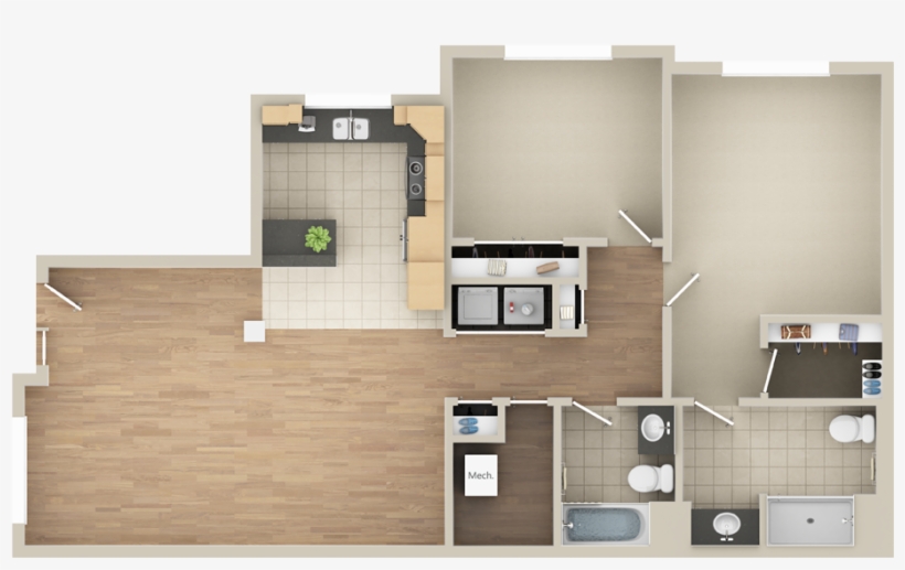 2d Floor Plan Images - Floor Plan, transparent png #2671440