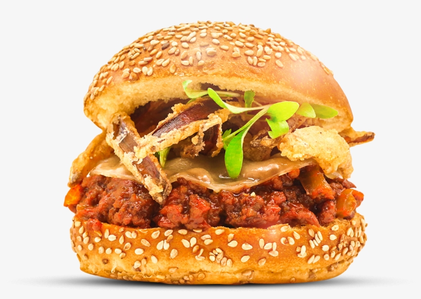 House-made Sloppy Joe, Provolone Cheese, Copenhagen - Buffalo Burger, transparent png #2671552