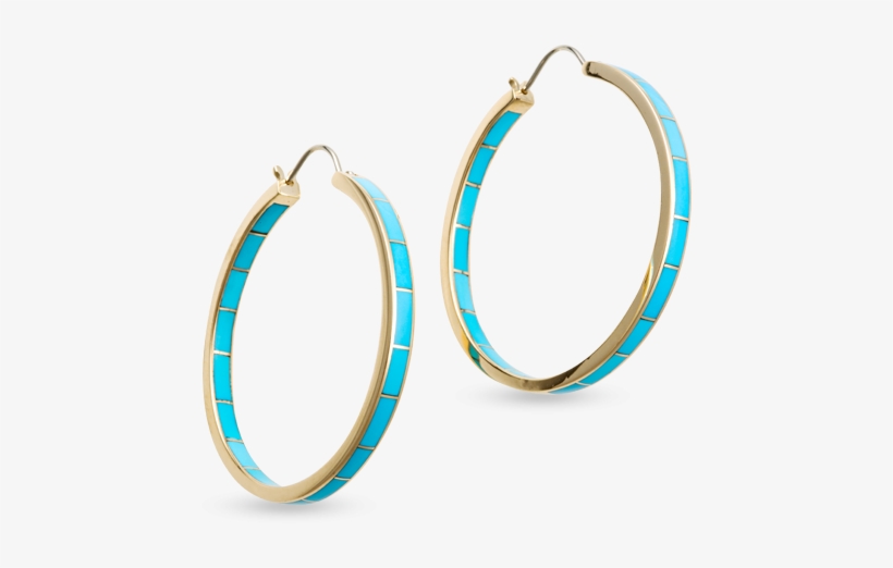 Inside Out Hoop Earrings - Earring, transparent png #2671556
