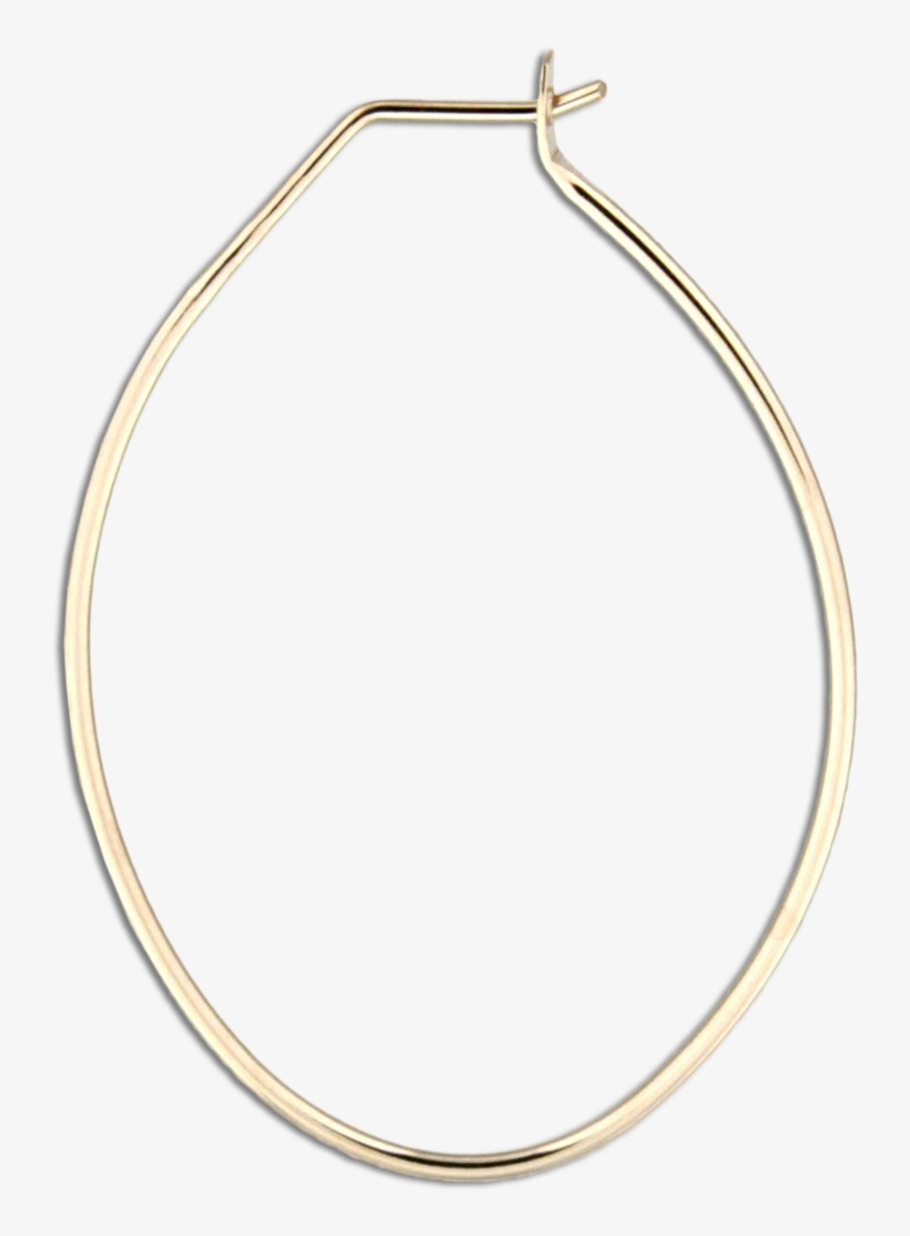 Oval Hoop Earrings - Earring, transparent png #2671620