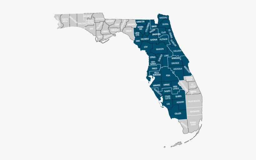 Accessible Areas Of Florida - Florida, transparent png #2671735