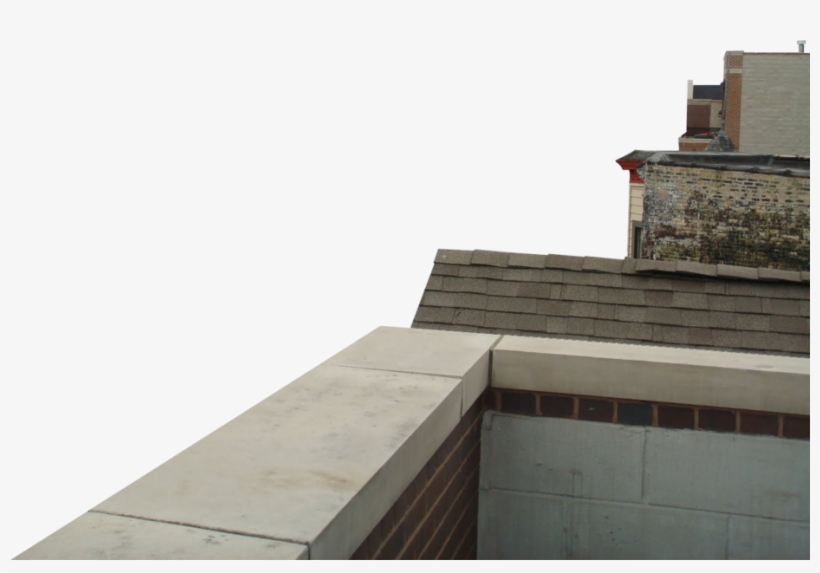 Rooftop Ledge Corner With Buildings - Building Roof Ledge, transparent png #2673052