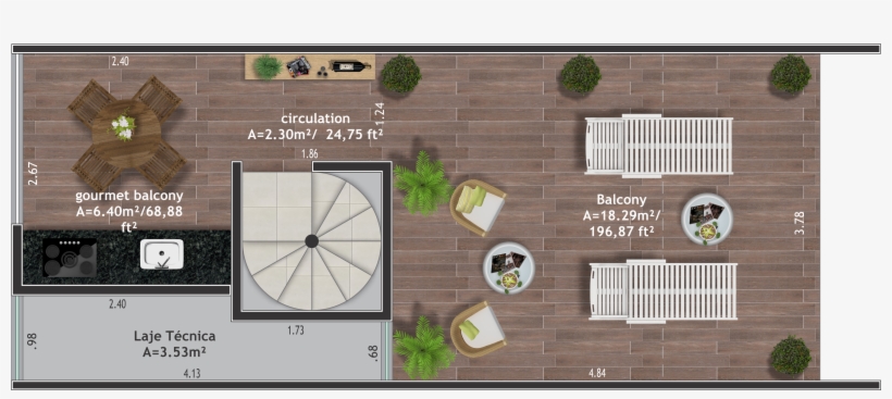 03 Vi Pl Rooftop - Sidewalk, transparent png #2673254