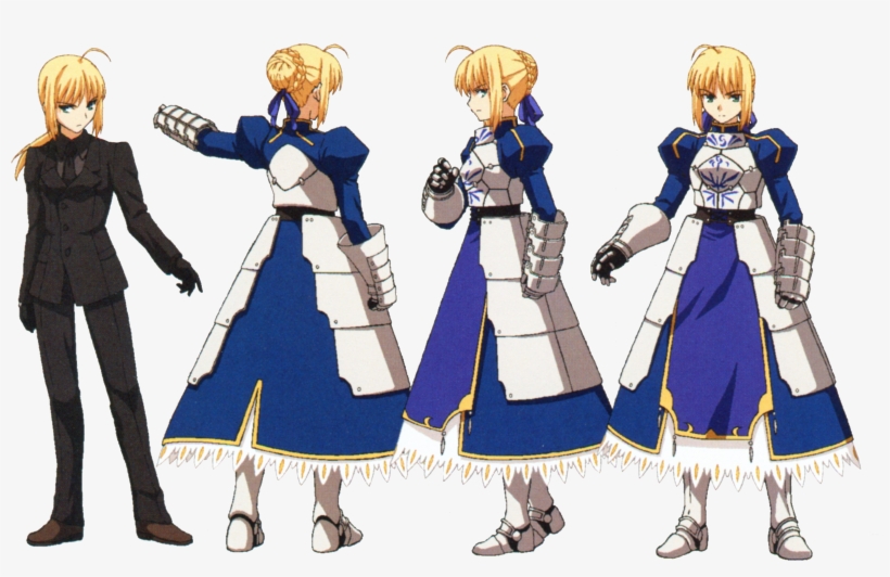 Various Angles - Saber Fate Zero Character Sheet, transparent png #2673807