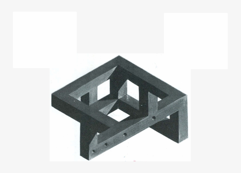 Four Step Gantry Gate Ehibitied By Francis Quirk 1973 - Black And White, transparent png #2674140