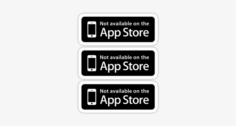 Not Available On The App Store ×3 Sticker - Ez Share 16gb Wifi Share Class 10 Sd Memory Card, transparent png #2674742