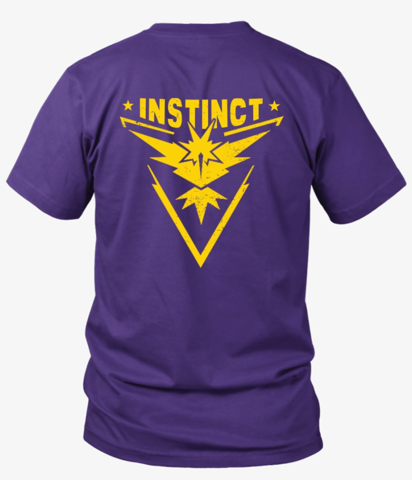 Team Instinct Pokemon Go Shirt, Fast Shipping, transparent png #2676307