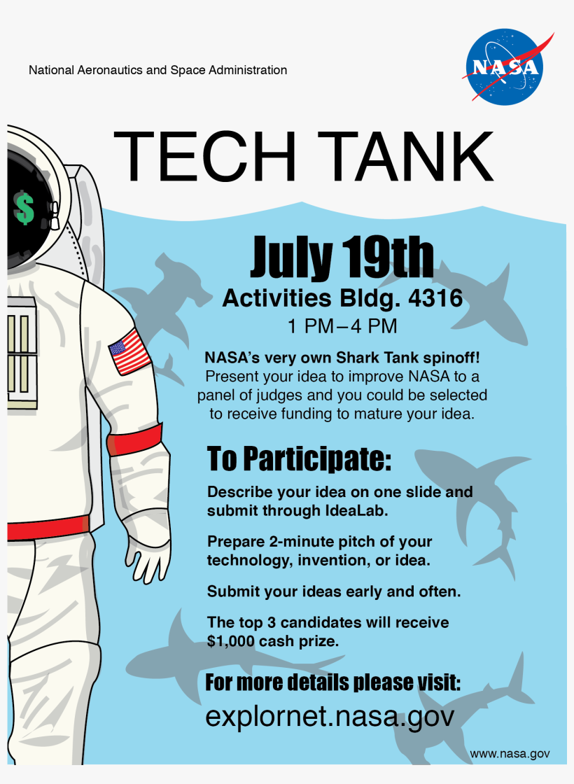 2018 Nasa Tech Tank Flyer - Nasa, transparent png #2676361