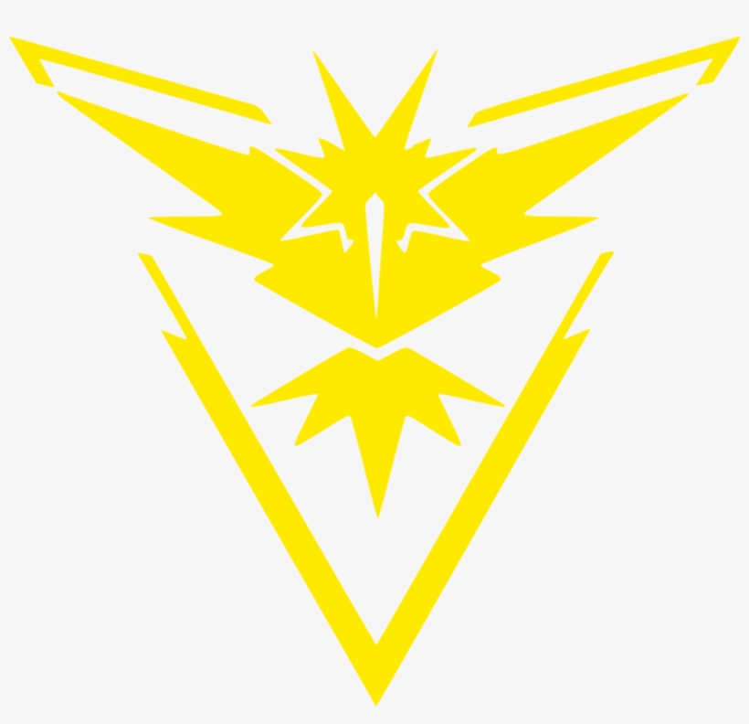 Bamfdecals Team Instinct Symbol Logo Pokemon Go Faction, transparent png #2676556